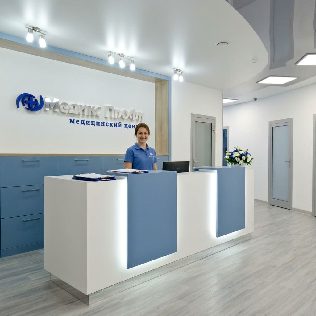 Ресепшн клиники МедиксПрофи